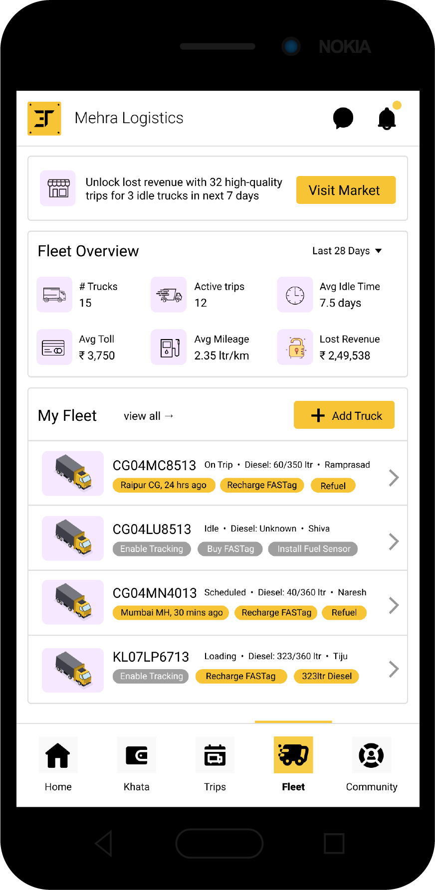 EgalClub Fleet Growth Platform - Fleet Growth Feature Showcase