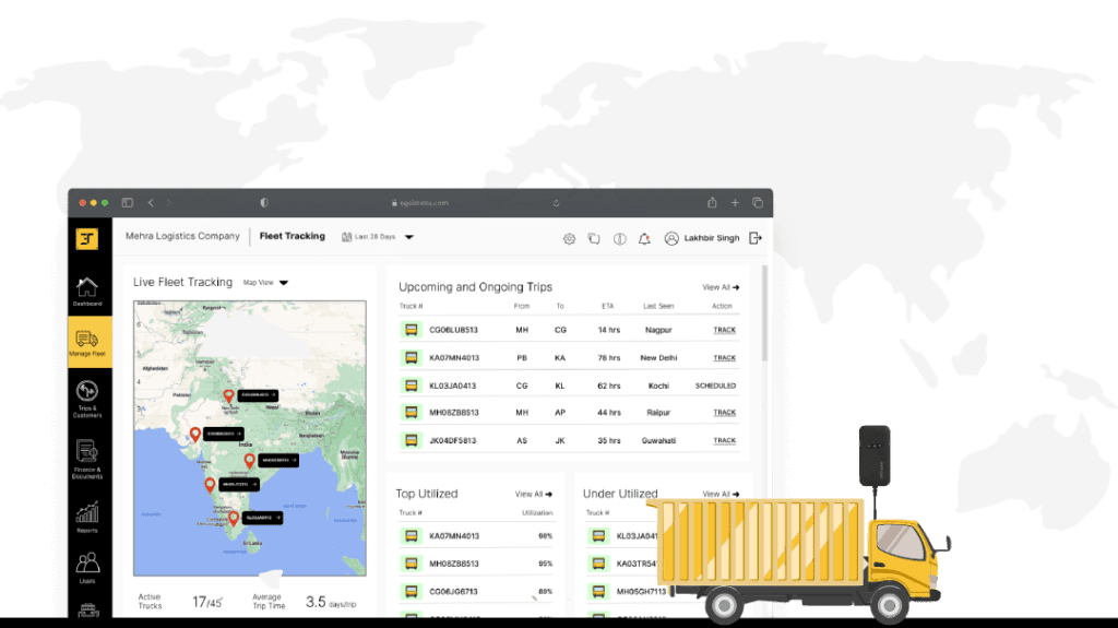 Egaltrans Fleet Tracking System Standard